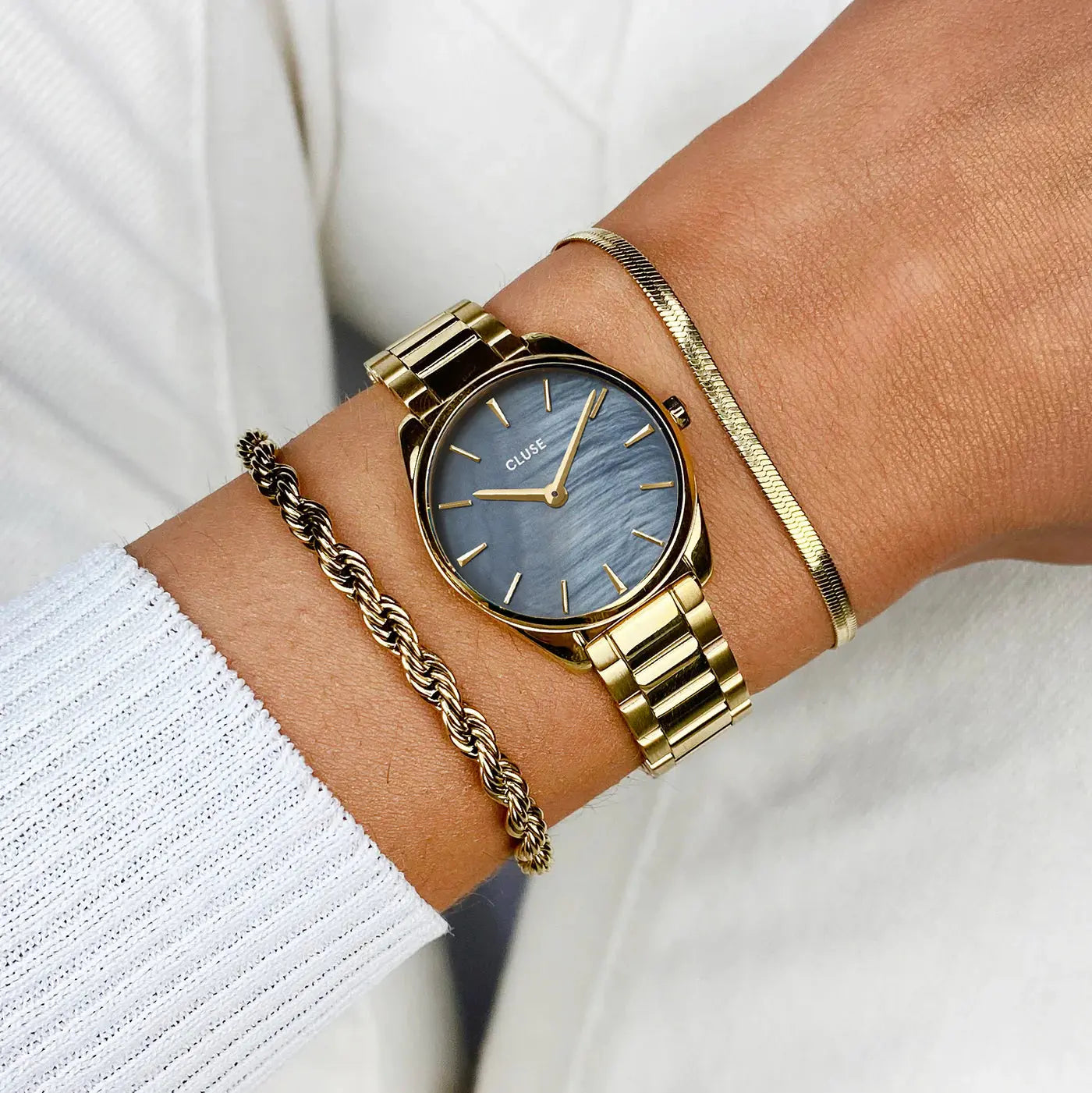 Cluse CW11707 Féroce Mini Gold Stainless Steel Bracelet