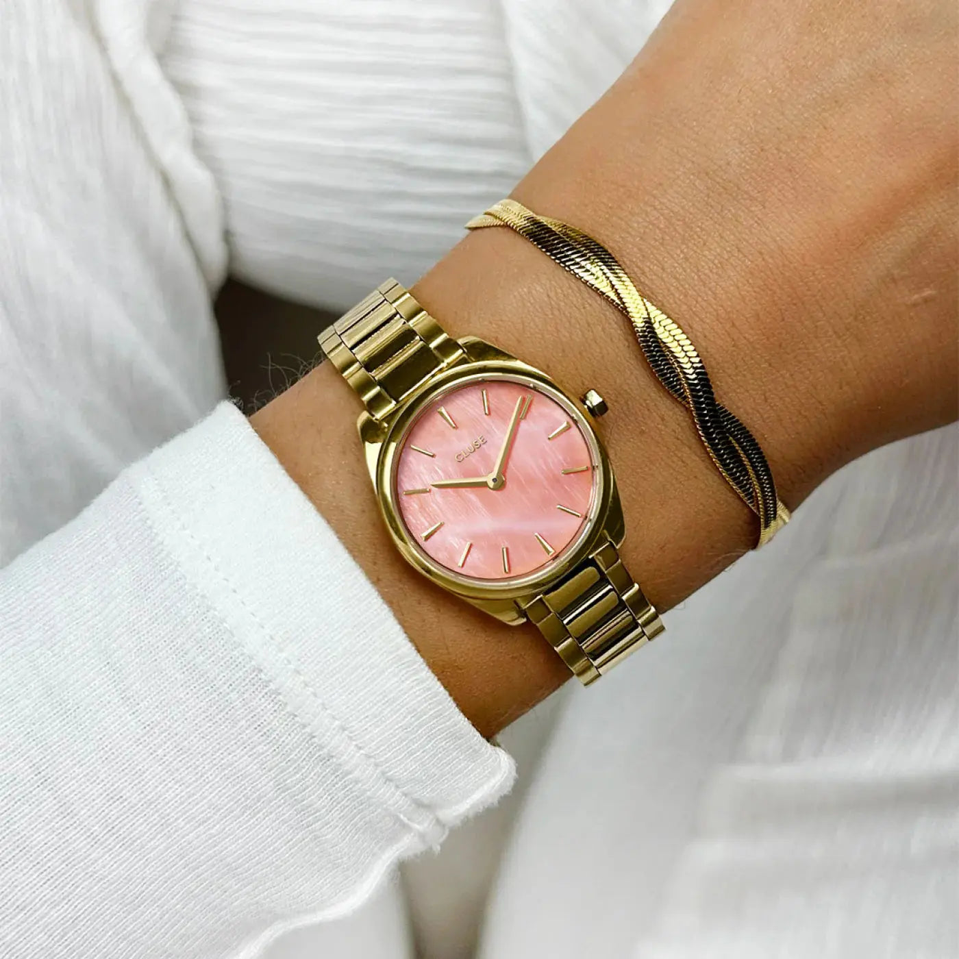 Cluse CW11709 Féroce Mini Gold Stainless Steel Bracelet