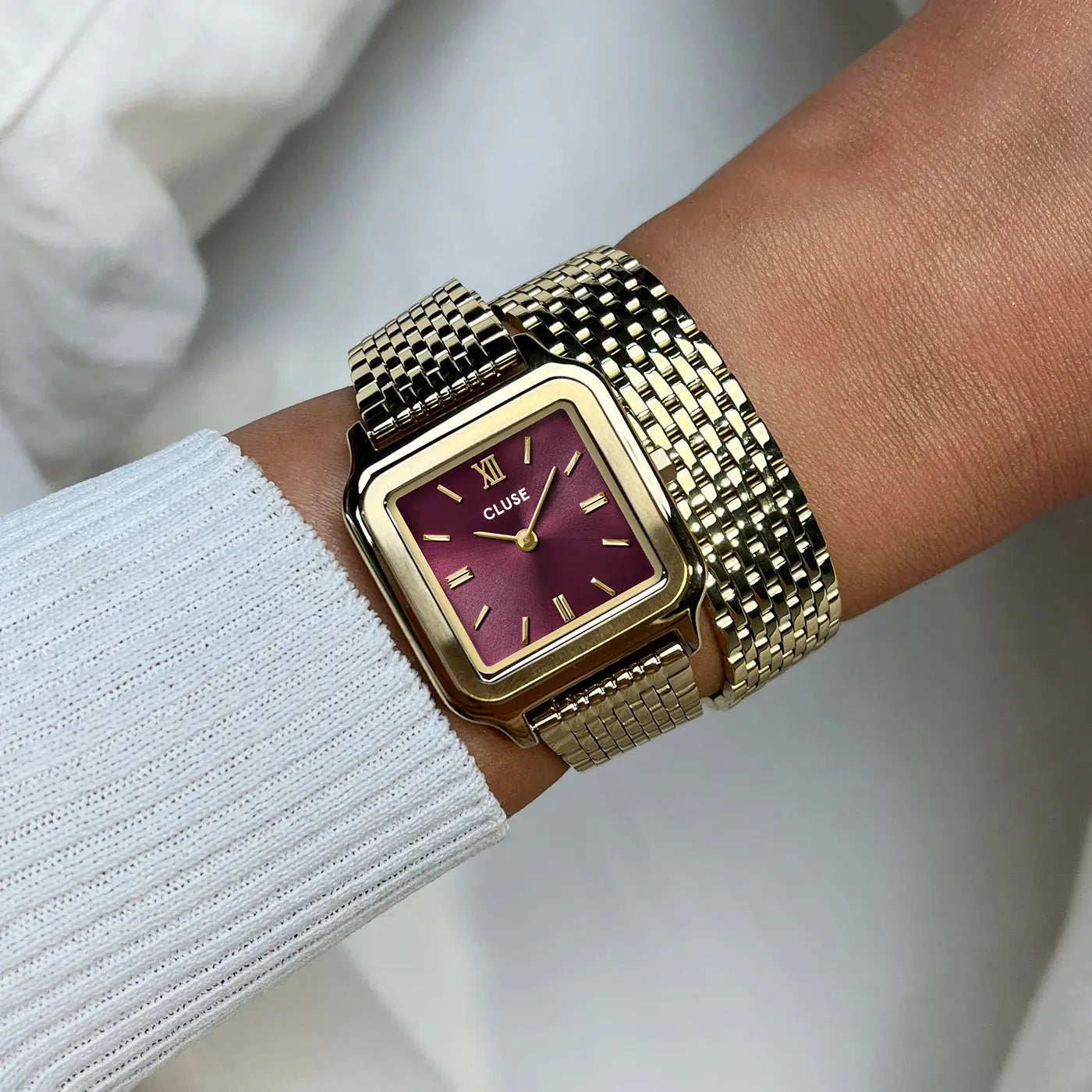 Cluse CW11910 Gracieuse Double Gold Stainless Steel Bracelet