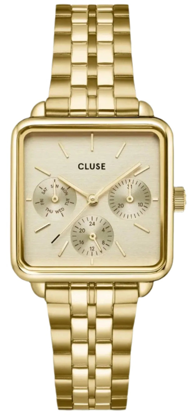 Cluse CW13801 La Tétragone Multifunction Gold Stainless Steel Bracelet