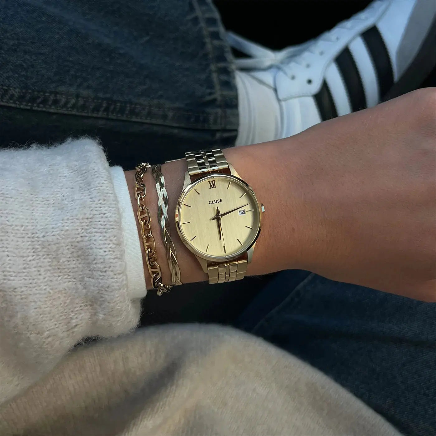 Cluse CW14301 Minuit Gold Stainless Steel Bracelet