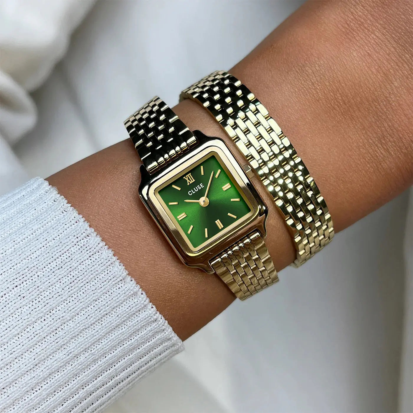 Cluse CW15504 Gracieuse Mini Double Gold Stainless Steel Bracelet