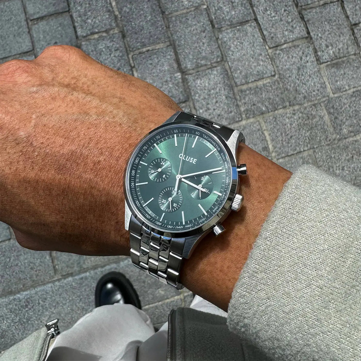 Cluse CW21002 Anthéor Multifunction Stainless Steel Bracelet