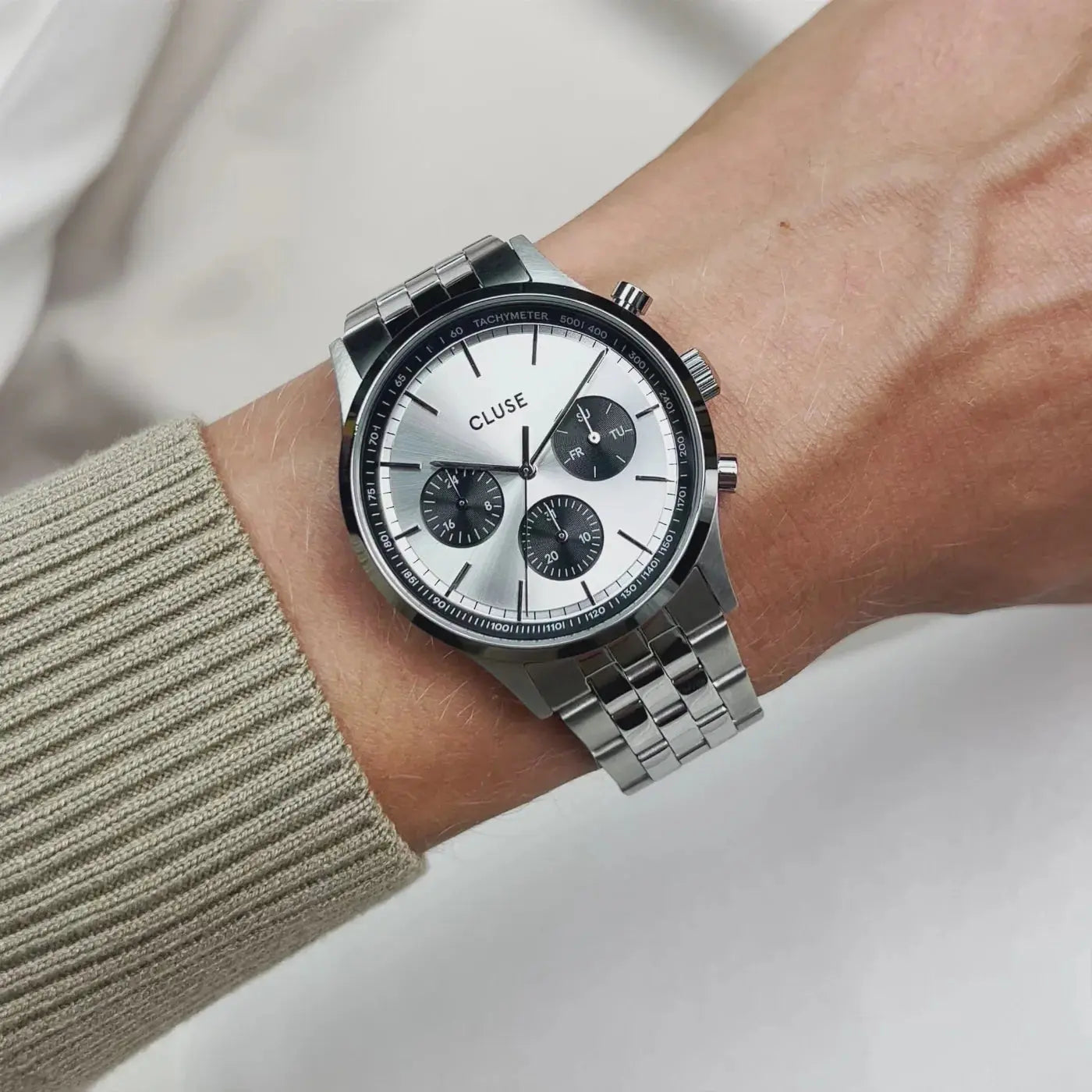 Cluse CW21007 Anthéor Multifunction Stainless Steel Bracelet