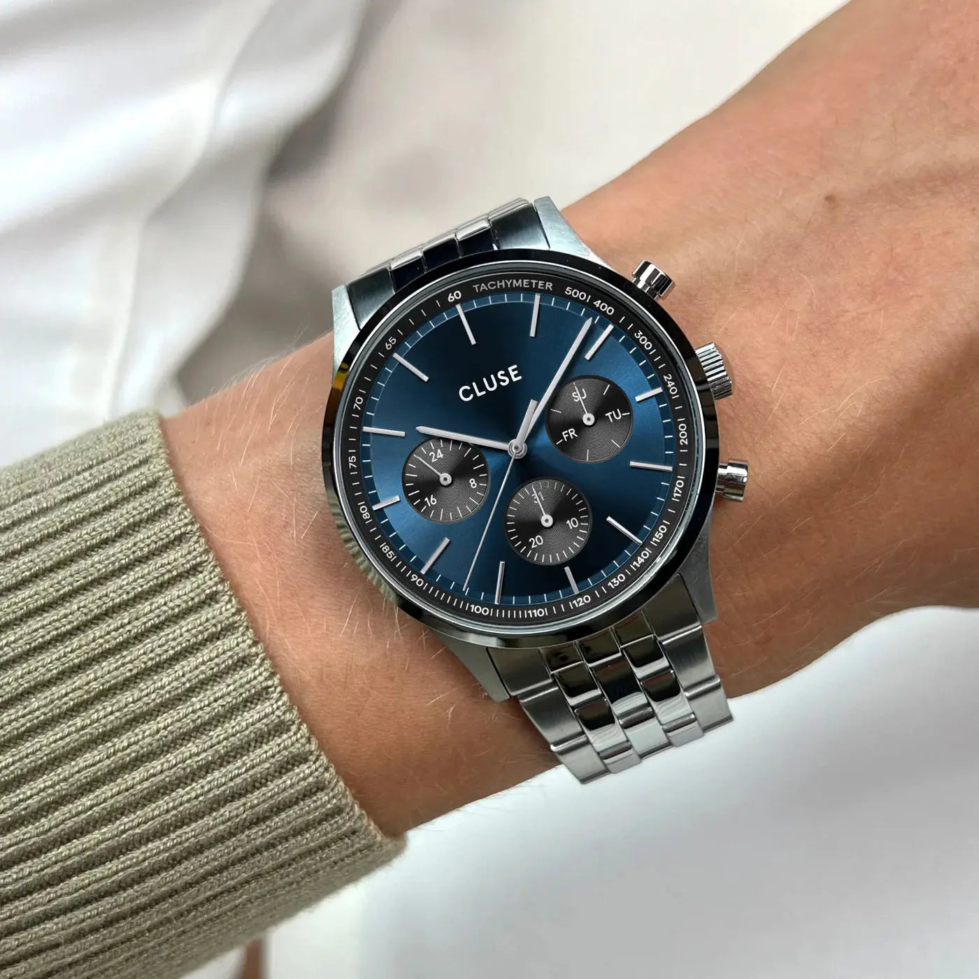 Cluse CW21008 Anthéor Multifunction Stainless Steel Bracelet