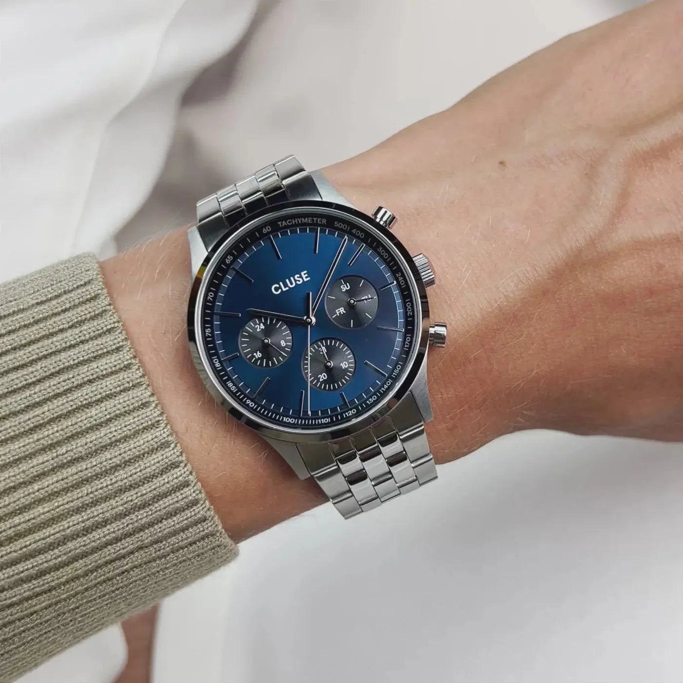 Cluse CW21008 Anthéor Multifunction Stainless Steel Bracelet