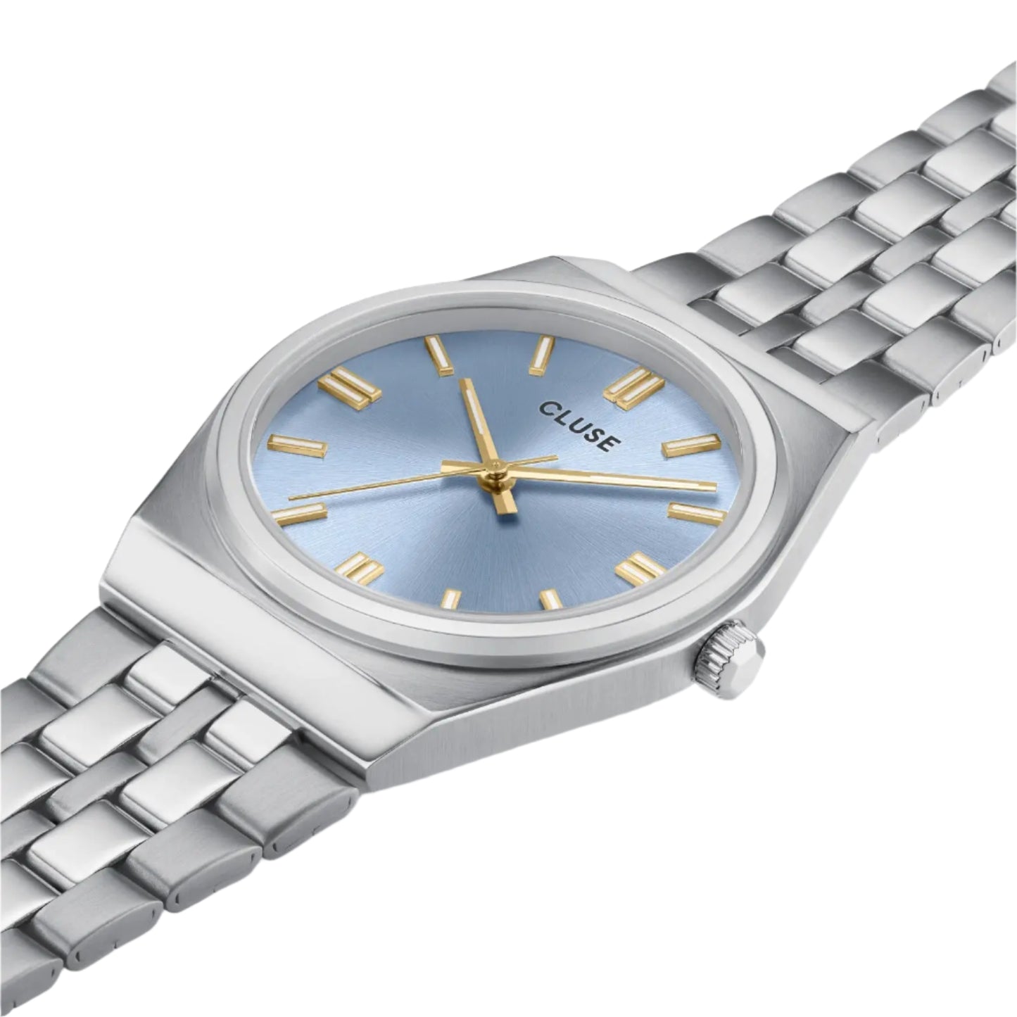 Cluse CW35102 Retro 70's Silver Stainless Steel Bracelet