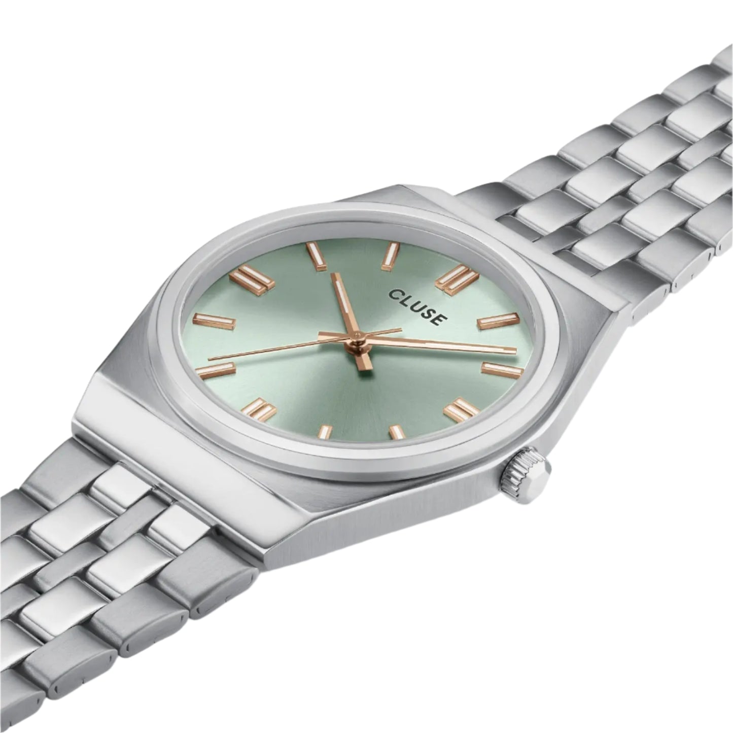 Cluse CW35103 Retro 70's Silver Stainless Steel Bracelet