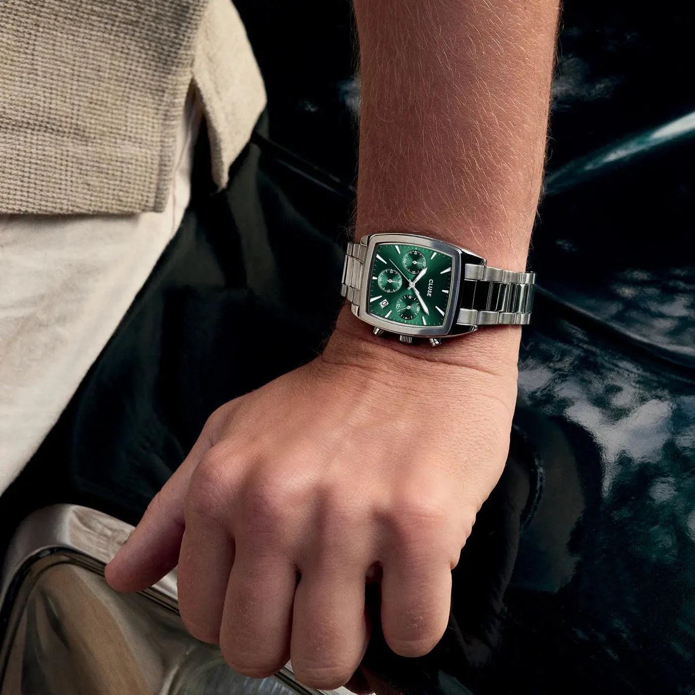 Cluse CW52002 Quartaut Chrono Stainless Steel Bracelet