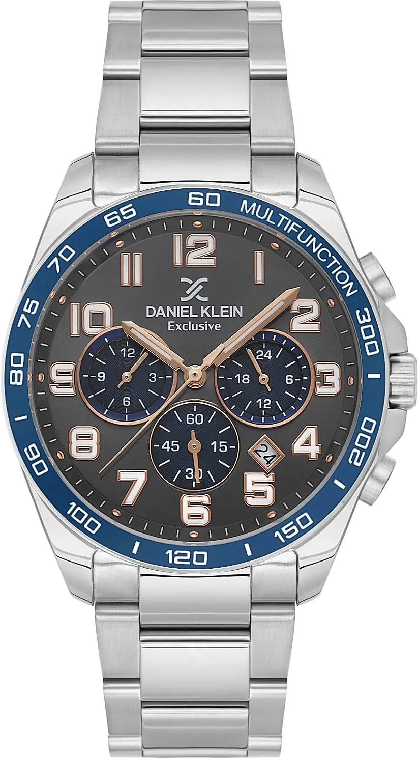 Daniel Klein DK.1.13842-3 Chronograph Silver Stainless Steel Bracelet
