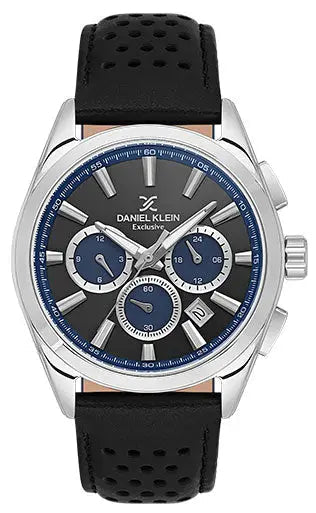 Daniel Klein DK.1.13809-1 Chronograph Black Leather Strap