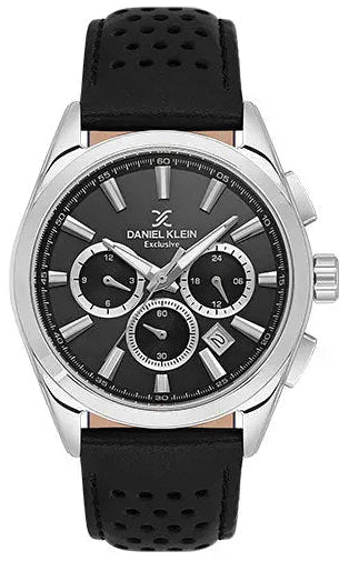 Daniel Klein DK.1.13809-2 Chronograph Black Leather Strap