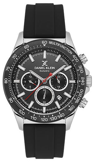 Daniel Klein DK.1.13853-1 Chronograph Black Silicon Strap