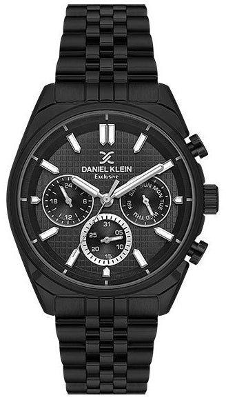 Daniel Klein DK.1.13890-5 Multifunction Black Stainless Steel Bracelet