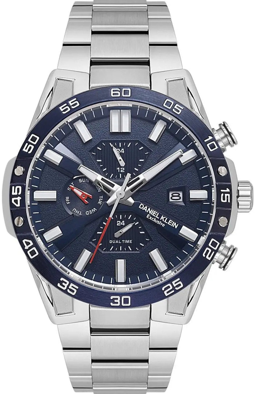 Daniel Klein DK.1.13974-2 Multifunction Stainless Steel Bracelet
