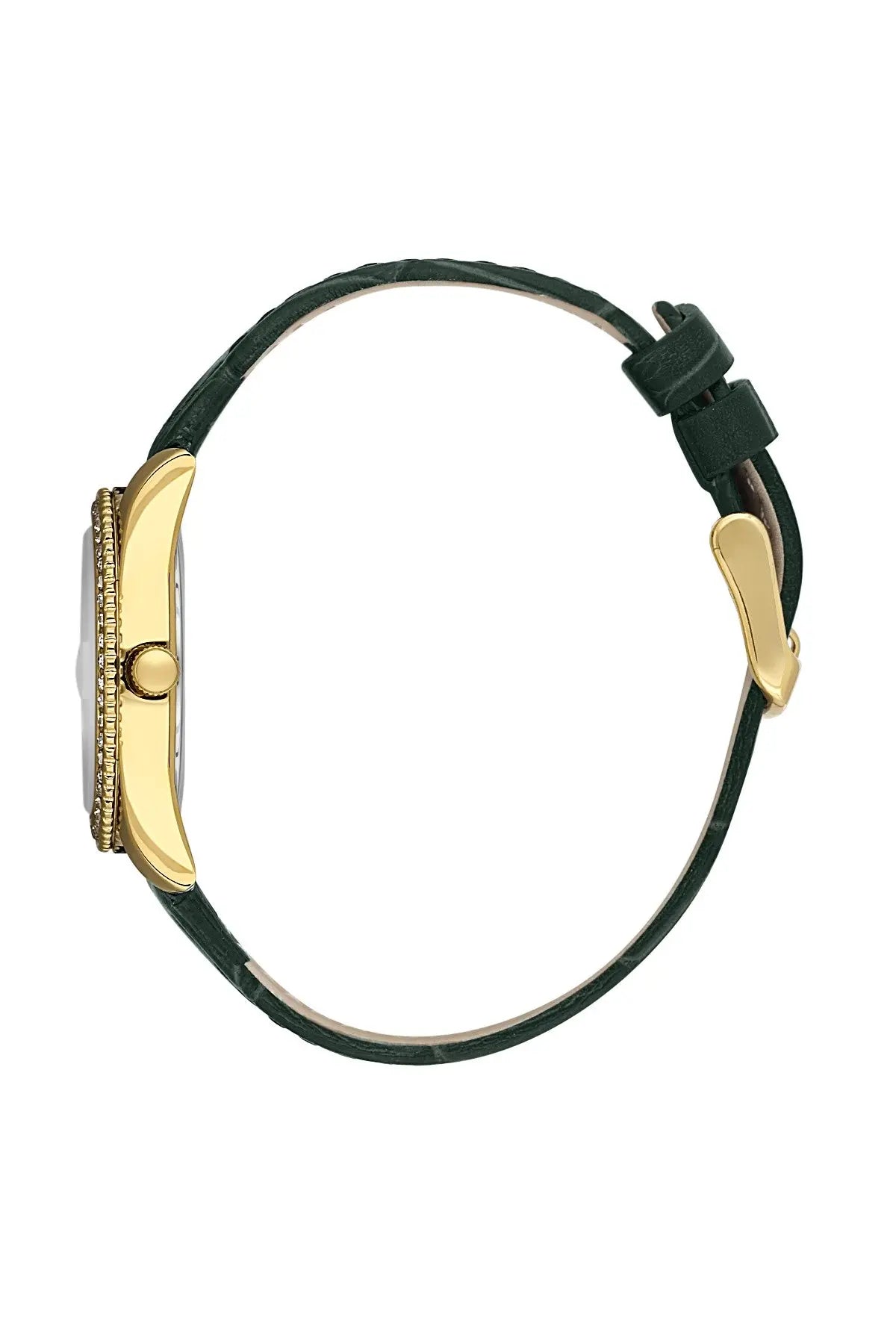 Daniel Klein DK.1.14030-4 Green Leather Strap