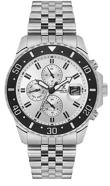 Daniel Klein DK.1.14243-1 Silver Stainless Steel Bracelet