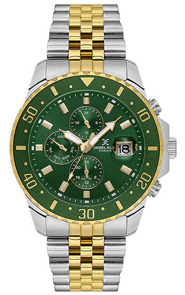Daniel Klein DK.1.14243-4 Two Tone Stainless Steel Bracelet