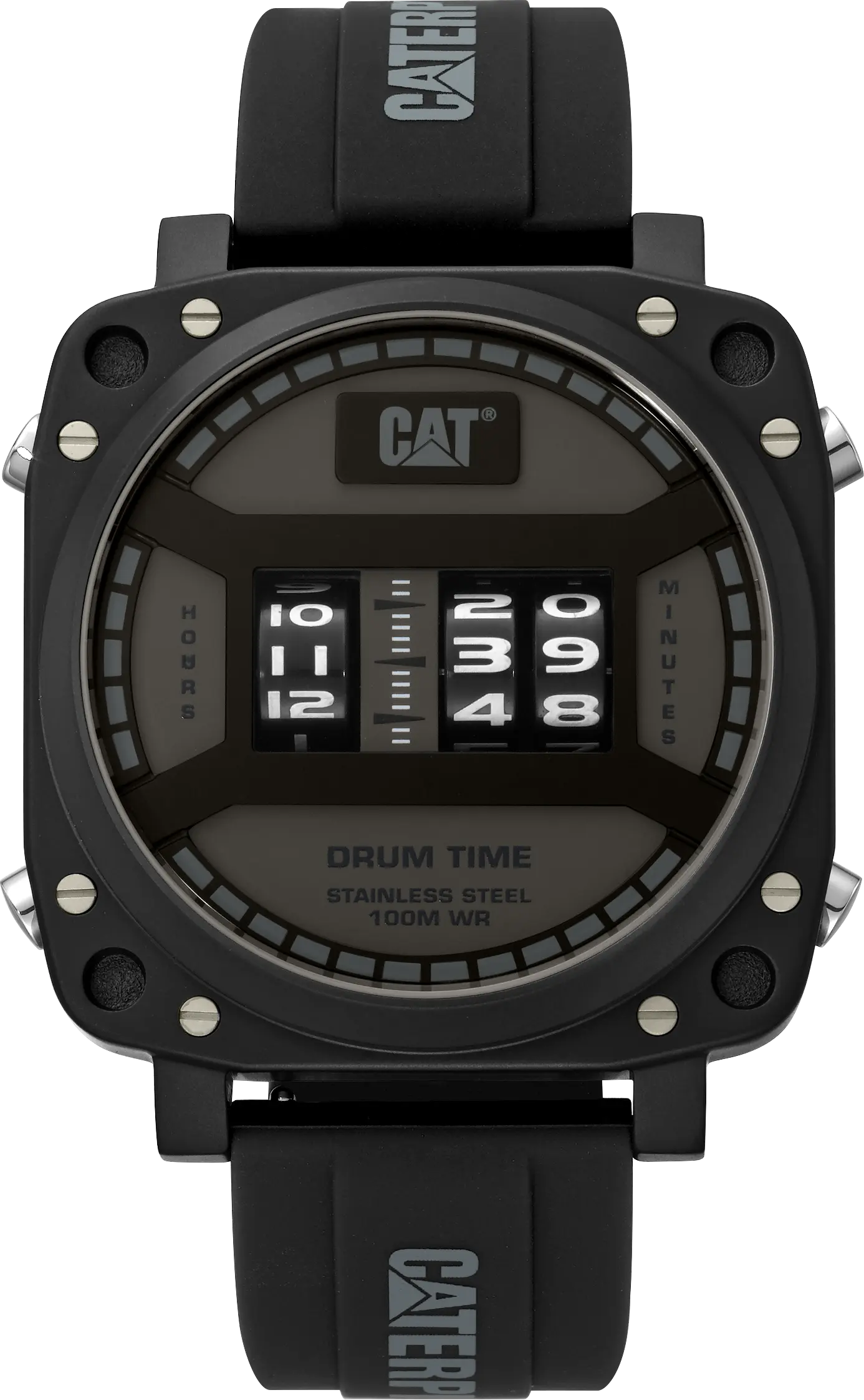 Caterpillar DR16121111 Drum Black Silicon Strap