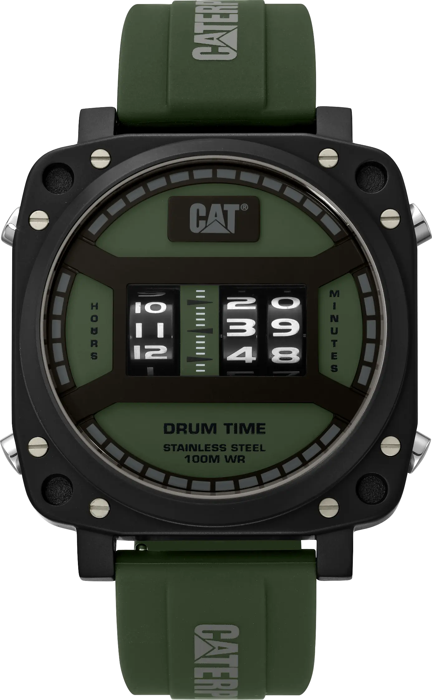 Caterpillar DR16123311 Drum Green Silicon Strap