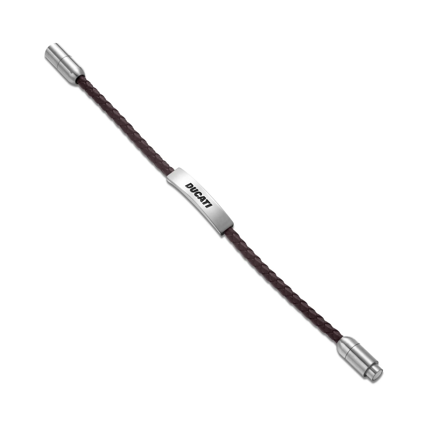 Cerruti CIAGB0000303 Duas Men's Leather and Steel Bracelet