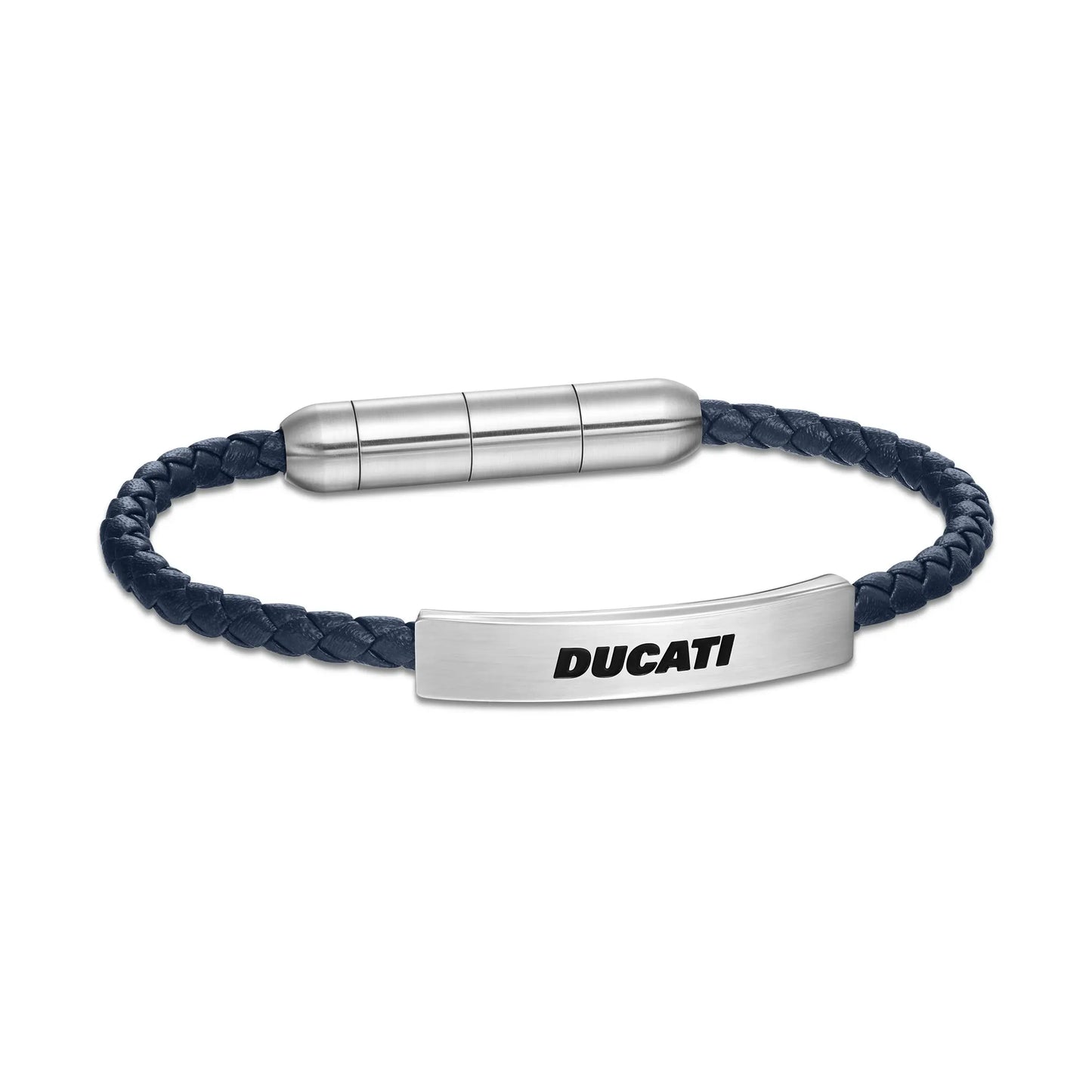 Cerruti CIAGB0000303 Duas Men's Leather and Steel Bracelet