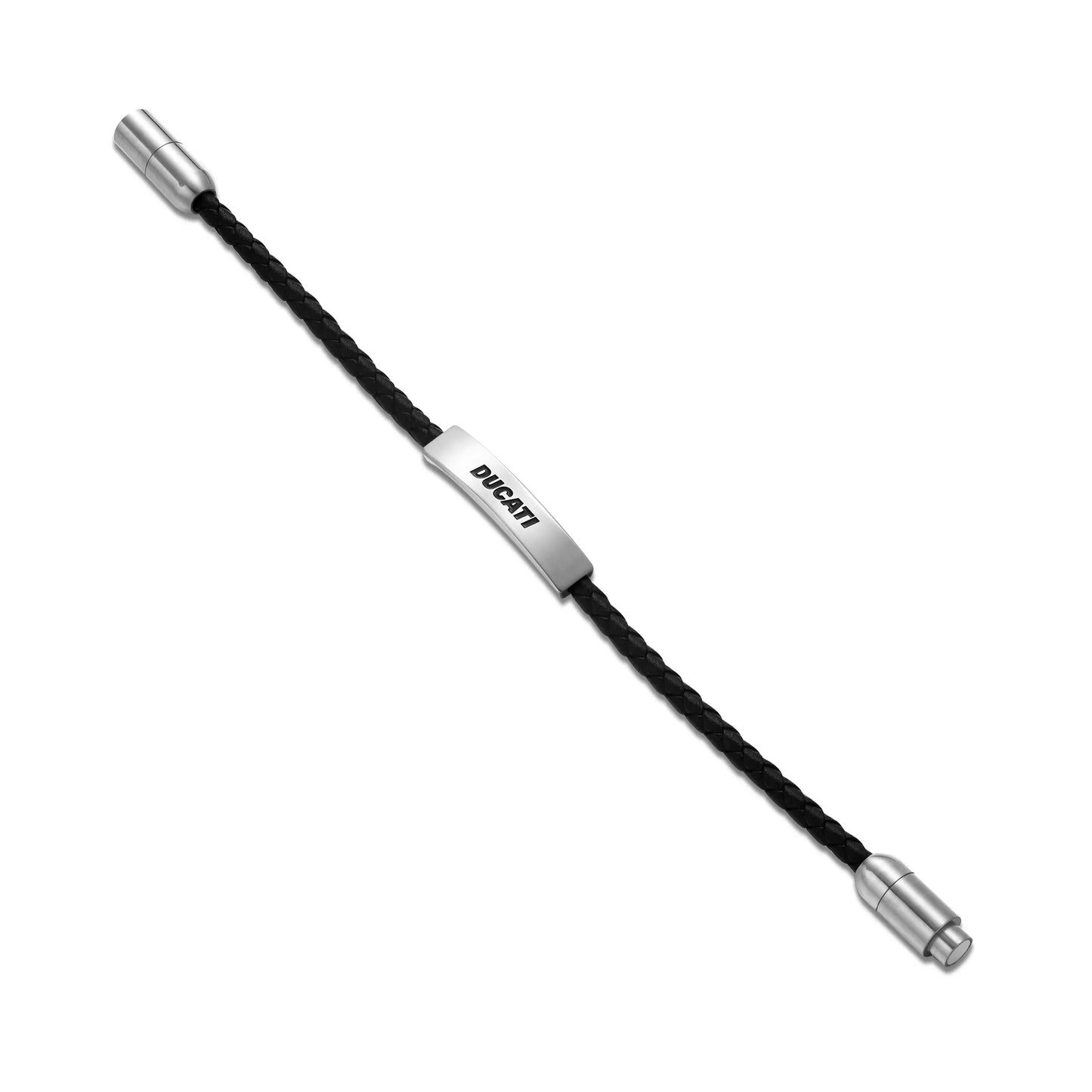 Cerruti CIAGB0000303 Duas Men's Leather and Steel Bracelet
