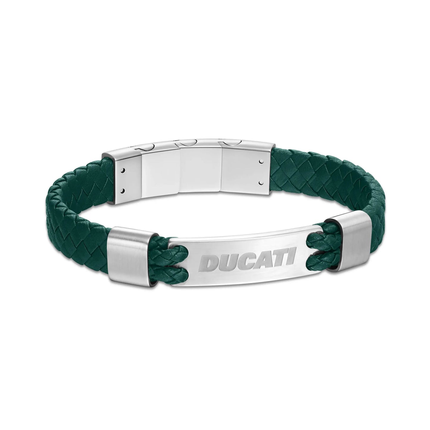 Cerruti CIAGB0000303 Duas Men's Leather and Steel Bracelet