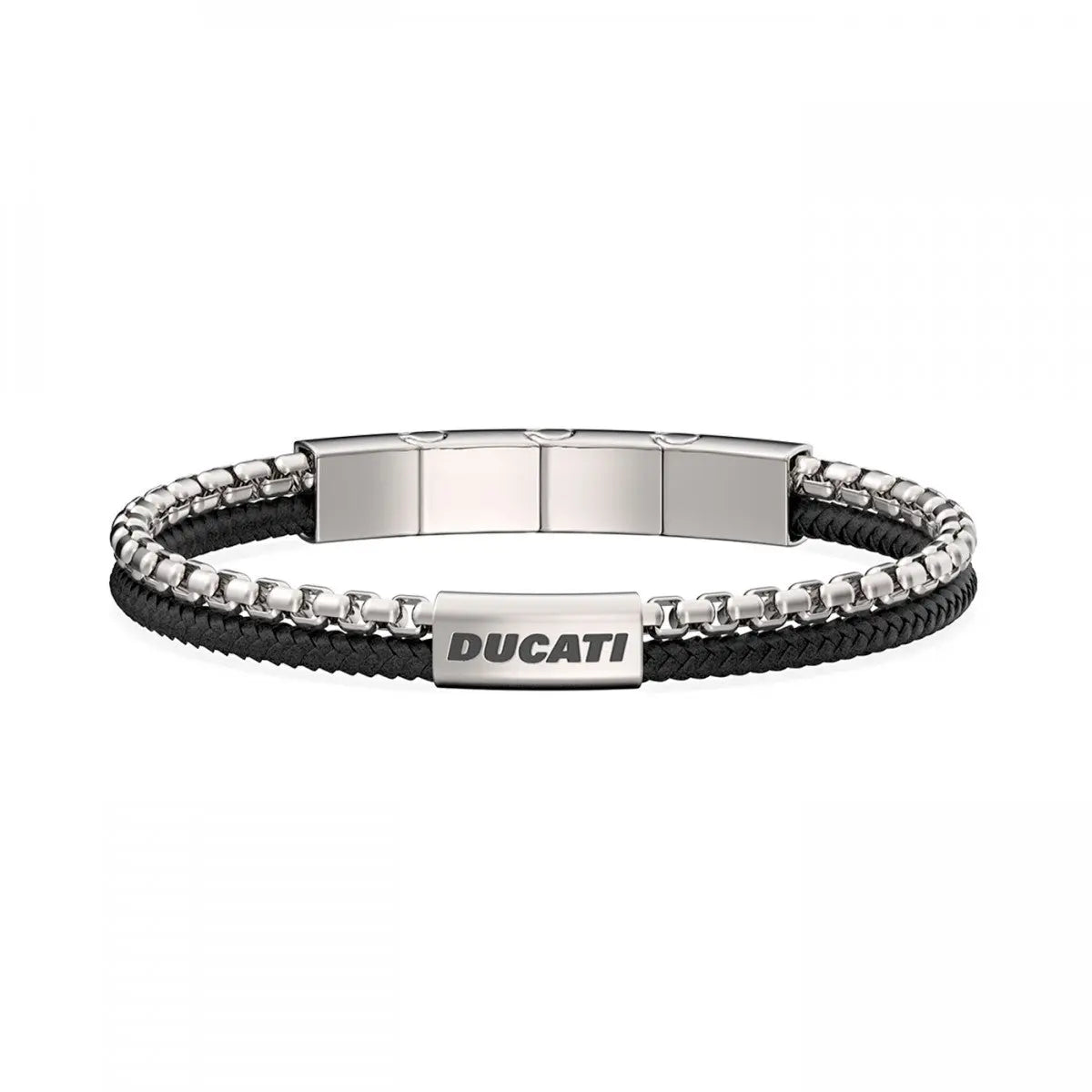 Ducati DTAGB0005102 Drifter Ανδρικό Βραχιόλι Από Ατσάλι και Δέρμα