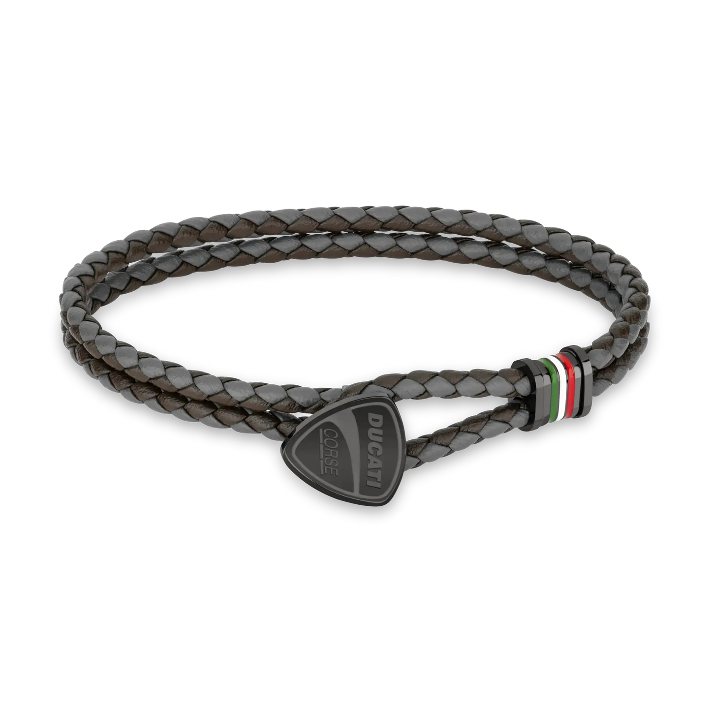 Ducati DTAGB2137505 Scudetto Ανδρικό Βραχιόλι Από Ατσάλι και Δέρμα