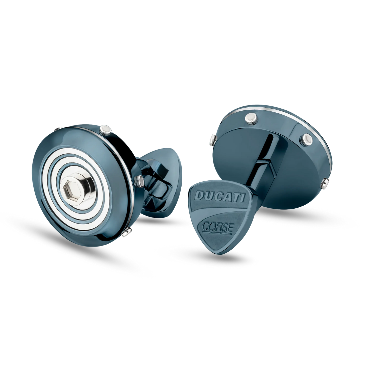 Ducati DTAGC2136703 Speciale Μανικετόκουμπα από Μπλε Ατσάλι