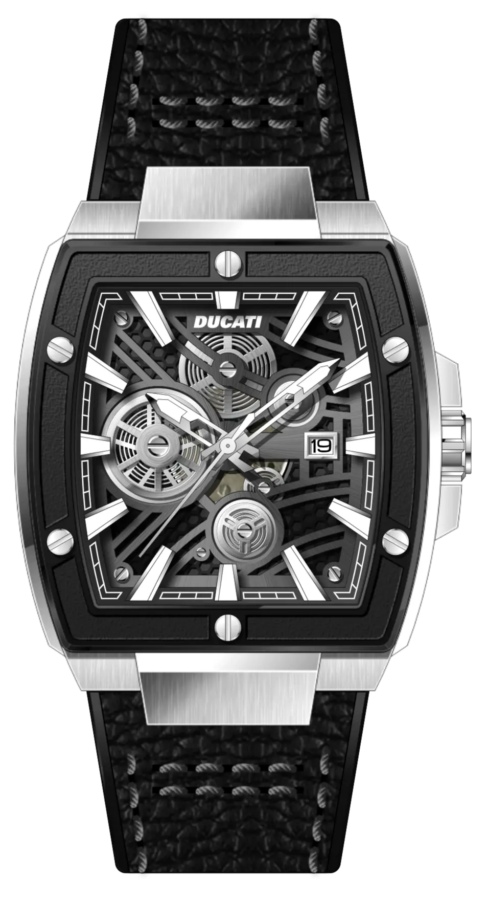 Ducati DTWGB0000701 DT002 Black Leather Strap