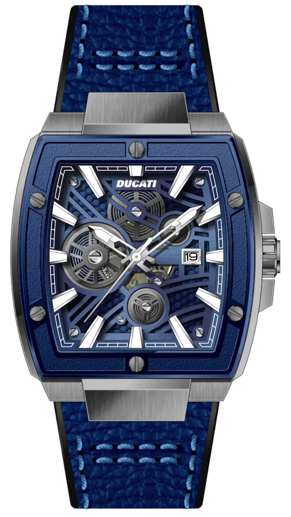 Ducati DTWGB0000703 DT002 Blue Leather Strap