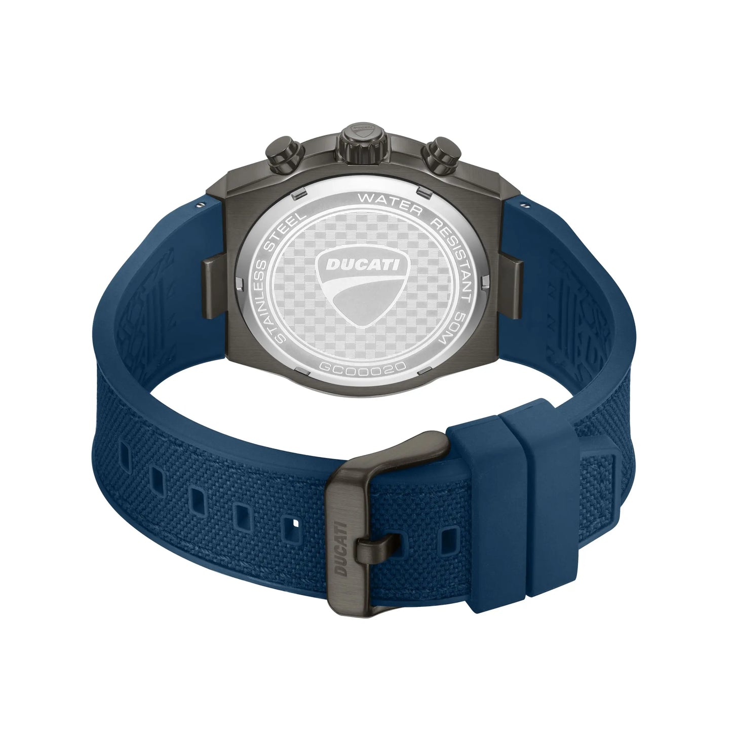 Ducati DTWGC0002002 DT014 Chronograph Blue Leather Strap