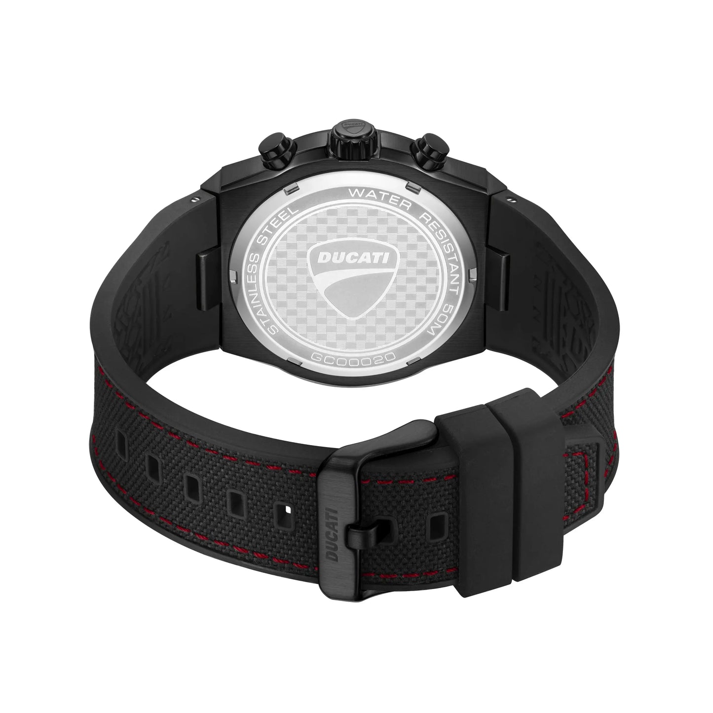 Ducati DTWGC0002003 DT014 Chronograph Black Leather Strap