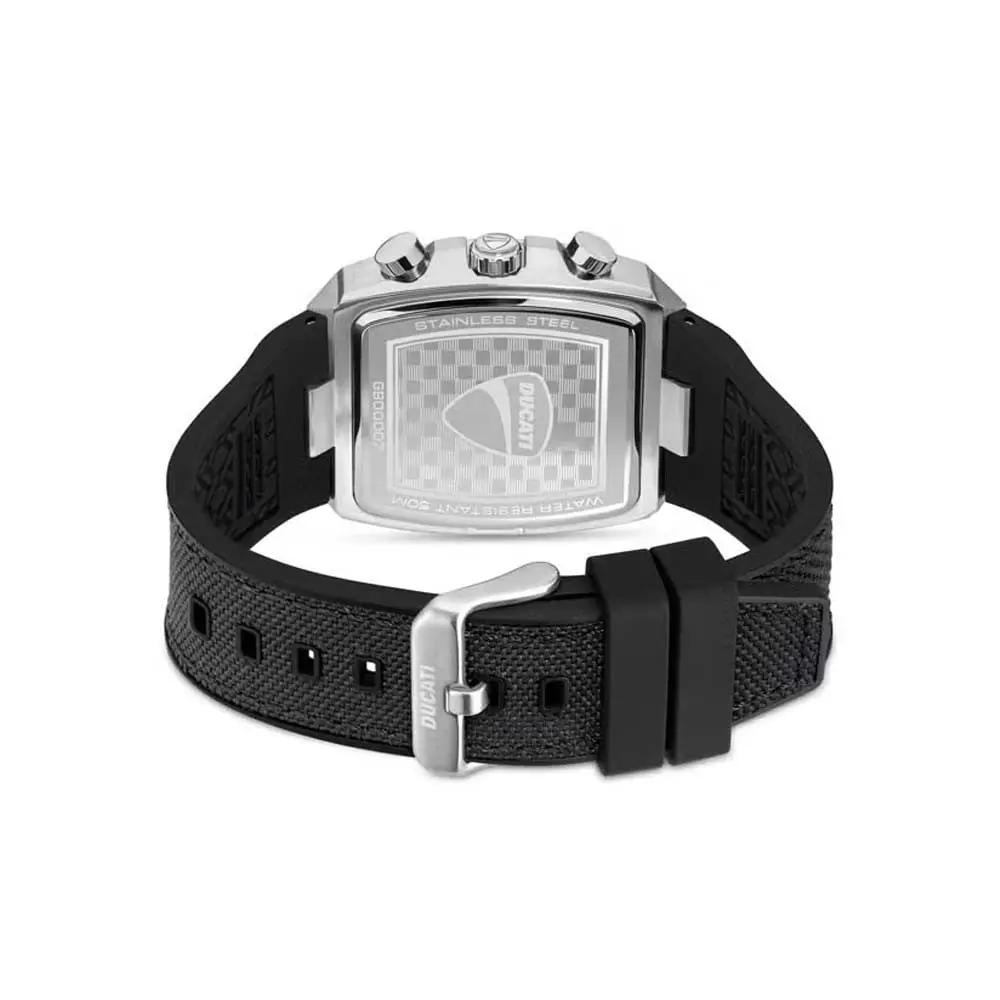 Ducati DTWGO0001001 DT005 Chronograph Black Fabric-Silicon Strap Ducati