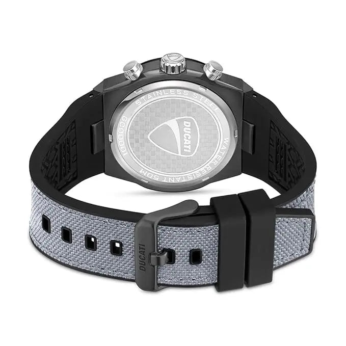 Ducati DTWGO0001202 DT007 Chronograph Grey Fabric-Silicon Strap Ducati