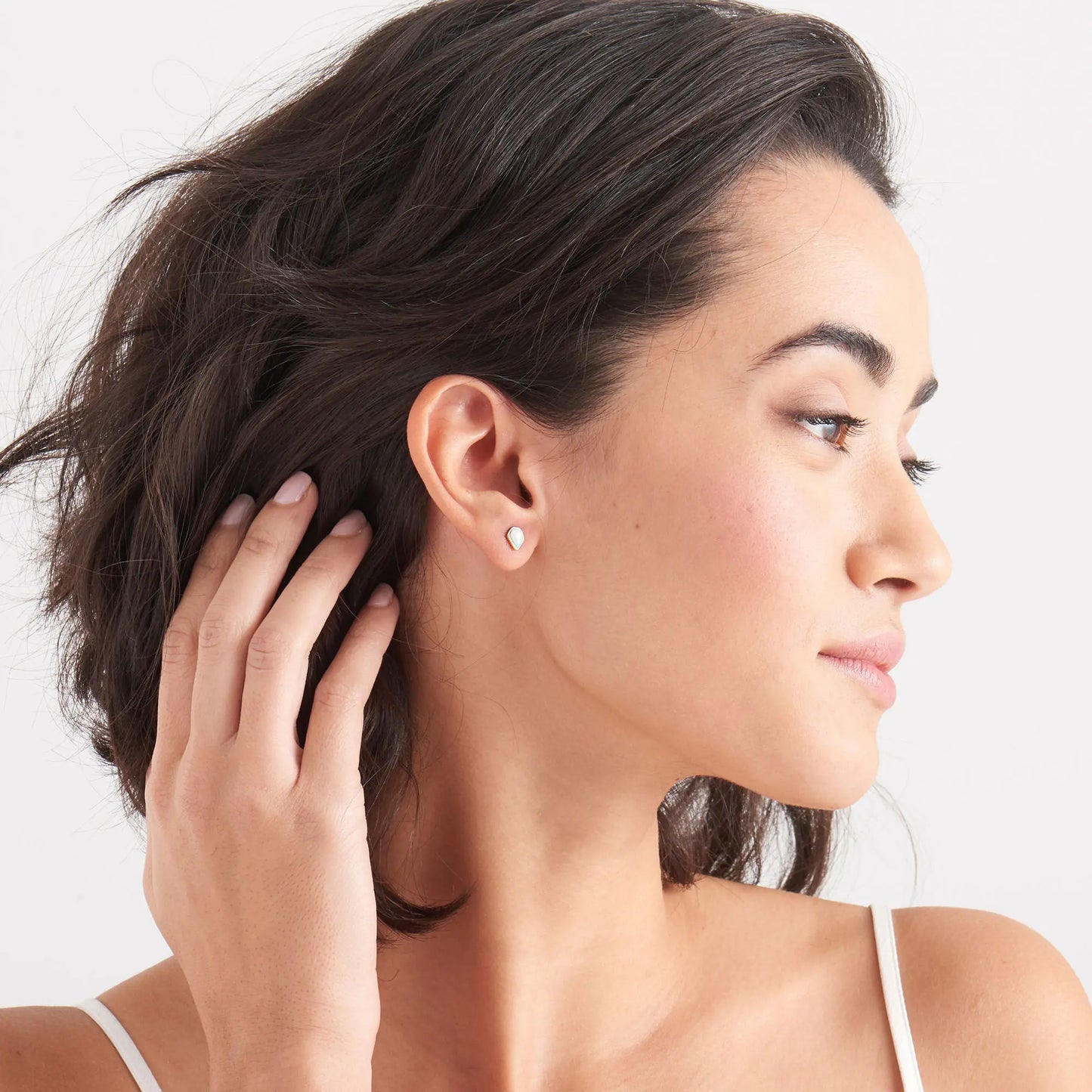 Ania Haie E014-03G Σκουλαρίκια Opal Colour Stud από Επιχρυσωμένο Ασήμι