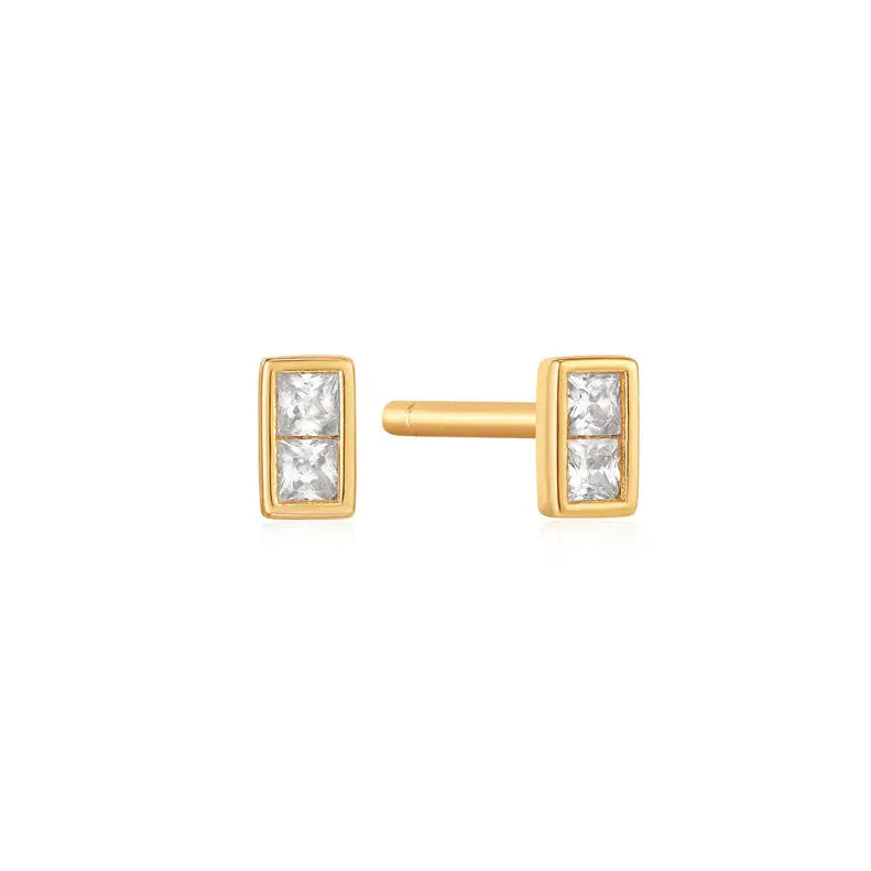 Ania Haie E037-02G Σκουλαρίκια Glam Mini Stud από Επιχρυσωμένο Ασήμι