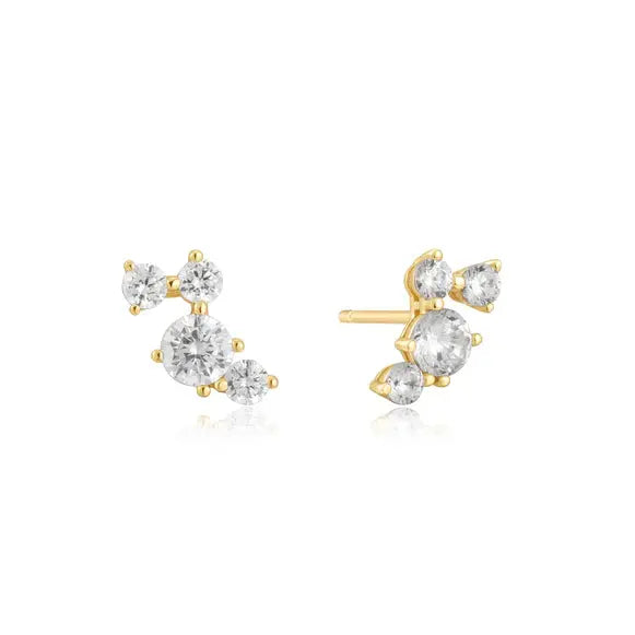 SC036-3M Butterfly Earrings in Gold Plated Silver