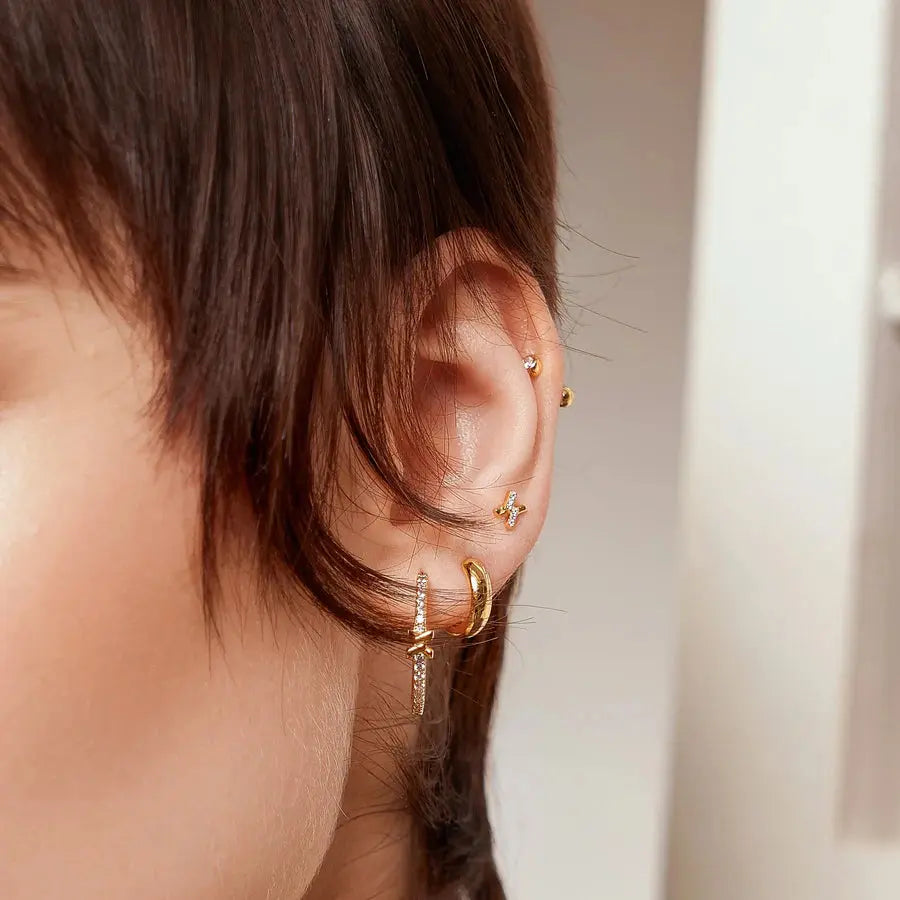 SC036-3M Butterfly Earrings in Gold Plated Silver