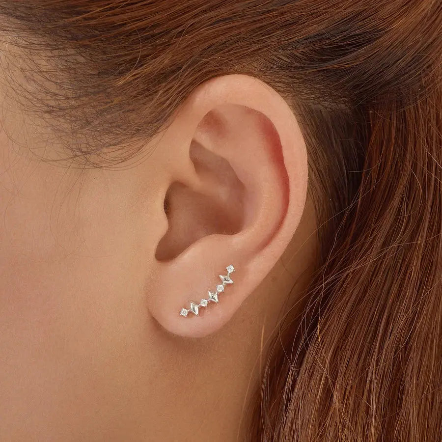 SC036-3M Butterfly Earrings in Gold Plated Silver