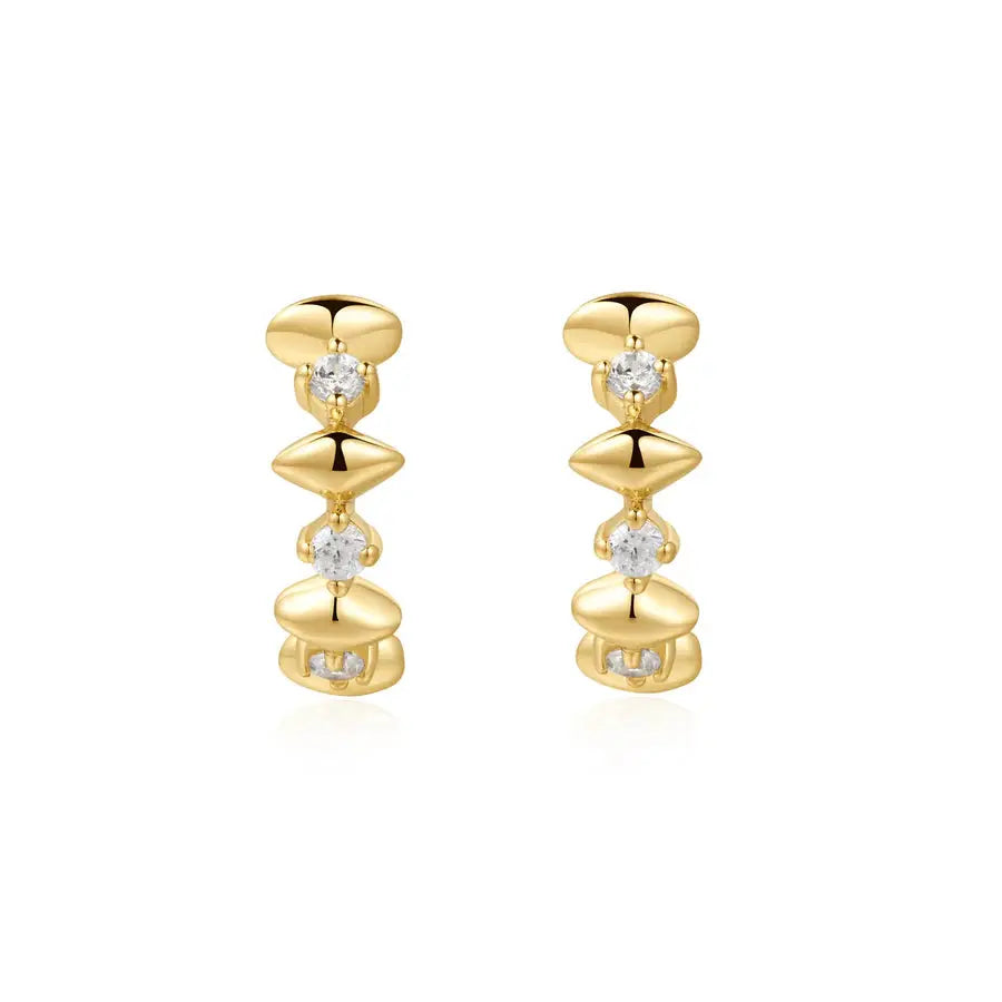 SC036-3M Butterfly Earrings in Gold Plated Silver