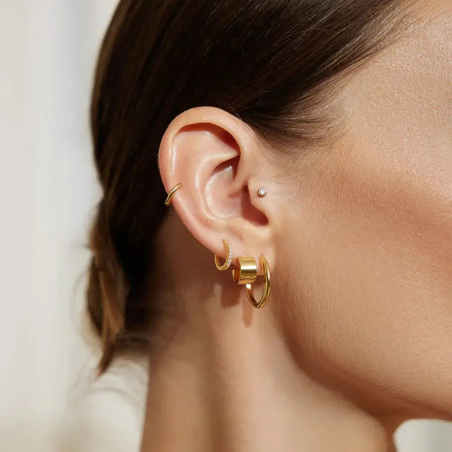 SC036-3M Butterfly Earrings in Gold Plated Silver