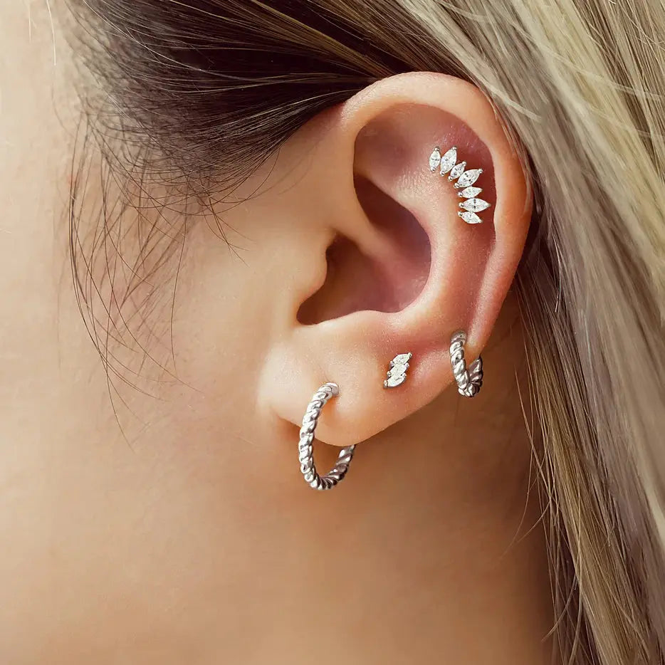 SC036-3M Butterfly Earrings in Gold Plated Silver