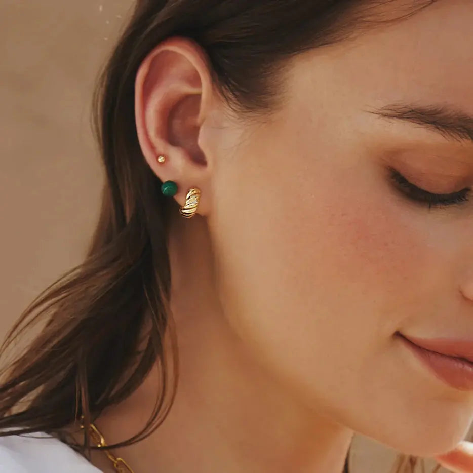 SC036-3M Butterfly Earrings in Gold Plated Silver