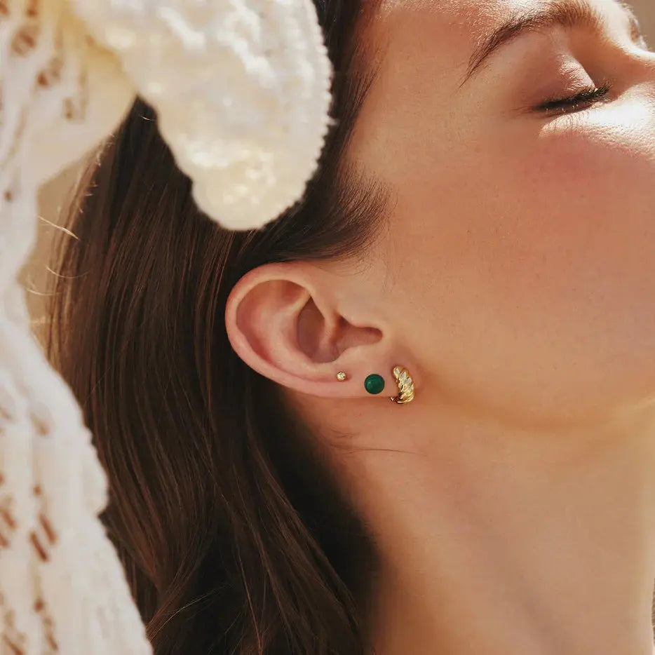 SC036-3M Butterfly Earrings in Gold Plated Silver