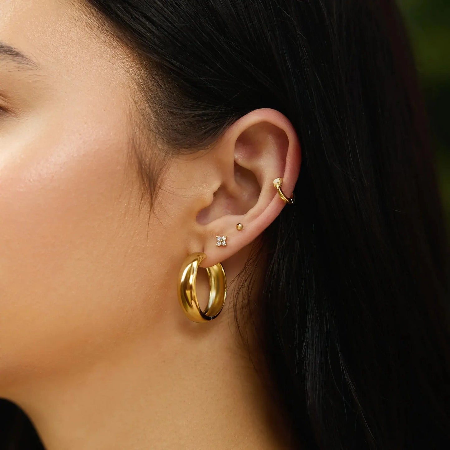 SC036-3M Butterfly Earrings in Gold Plated Silver