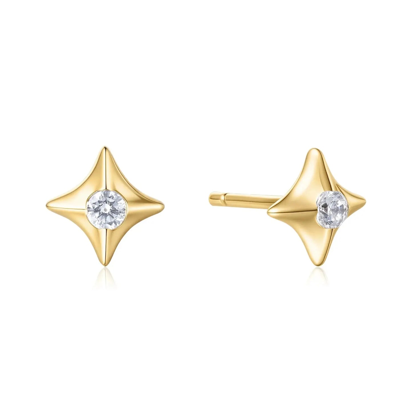 SC036-3M Butterfly Earrings in Gold Plated Silver