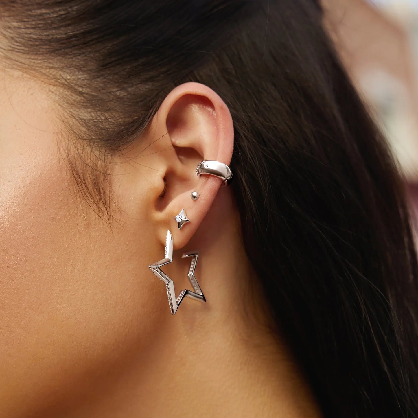 SC036-3M Butterfly Earrings in Gold Plated Silver